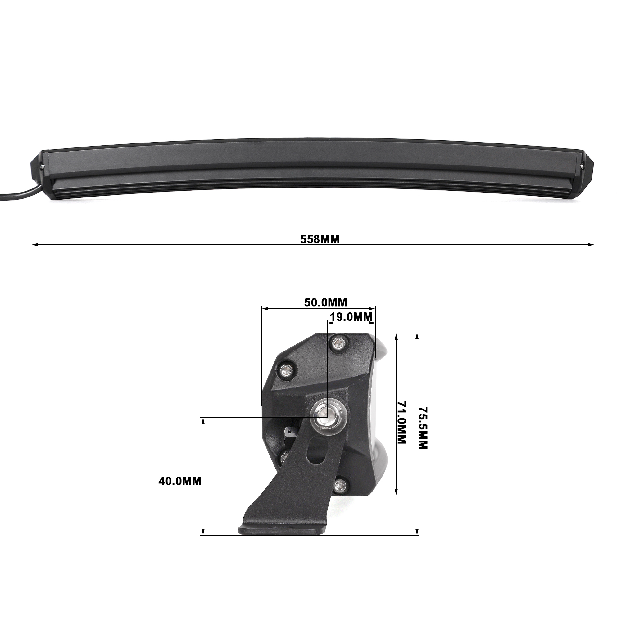 L3 Series Light Bar, 20″, Combo Beam, Dual Row, Curved – 49B311 | GO ...